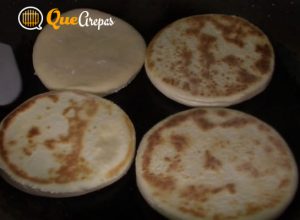Andean Arepas on the griddle - quearepas.com