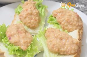 Tuna Sauce served - quearepas.com