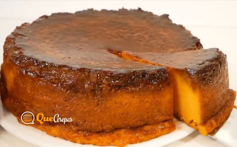 Auyama Cake - quesillo type - quearepas.com