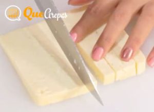 Cheese cut in strips - quearepas.com