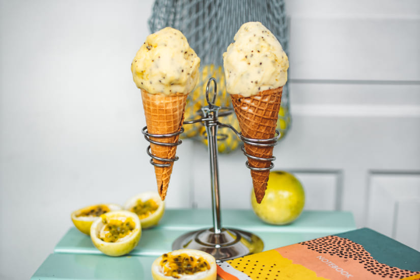 Passion Fruit Ice Cream - pexels image by roman odintsov