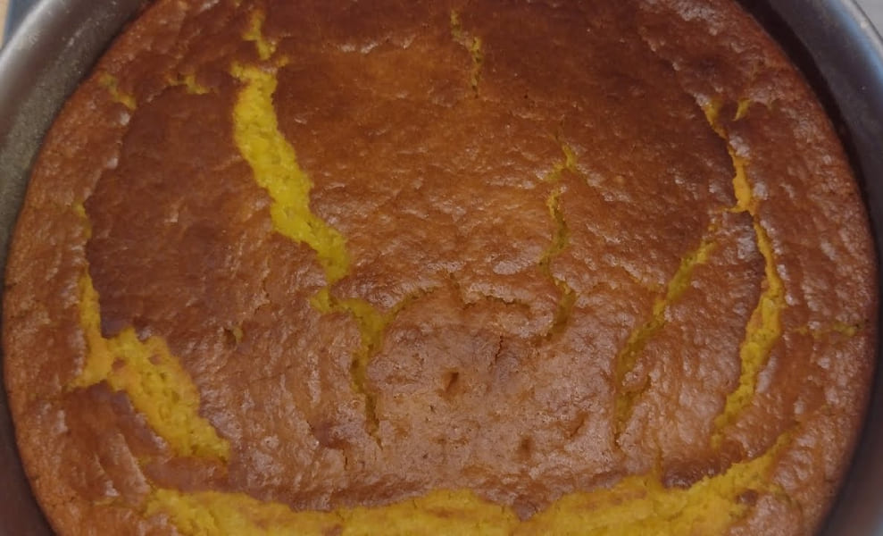 Sweet pumpkin cake in the mold - quearepas.com