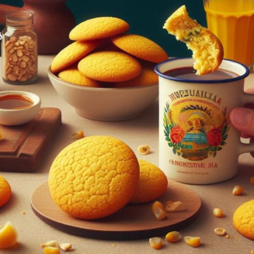 Corn Flour Cookies - quearepas.com