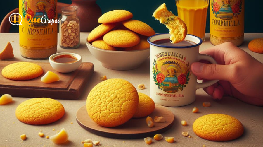 Corn Flour Cookies - quearepas.com
