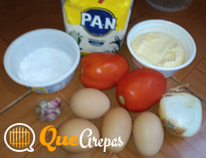 Ingredientes para preparar arepas con perico - QuéArepas