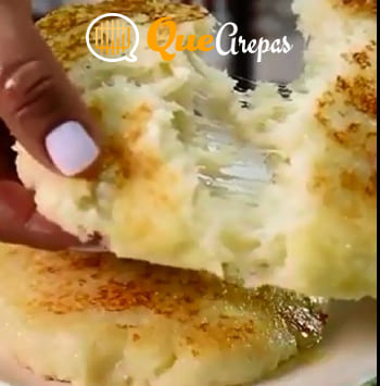 Arepa de arroz con queso blanco - quearepas.com