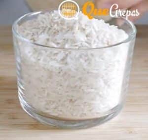 Medir el arroz blanco - quearepas.com